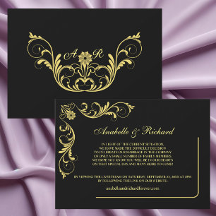 Elegant Victorian Wedding Announcement