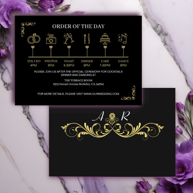 Elegant Victorian Wedding  Enclosure Card (Creator Uploaded)