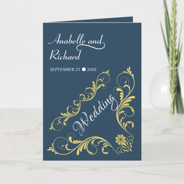 Elegant Victorian Wedding  Invitation (Front)