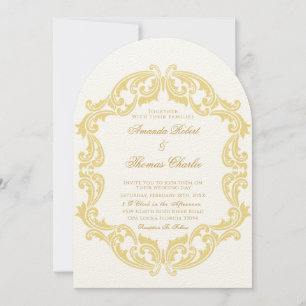 Elegant Victorian Wedding  Invitation