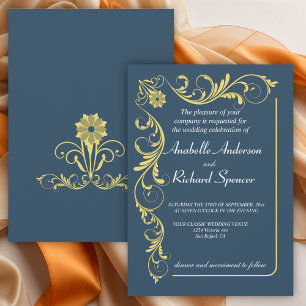Elegant Victorian Wedding  Invitation