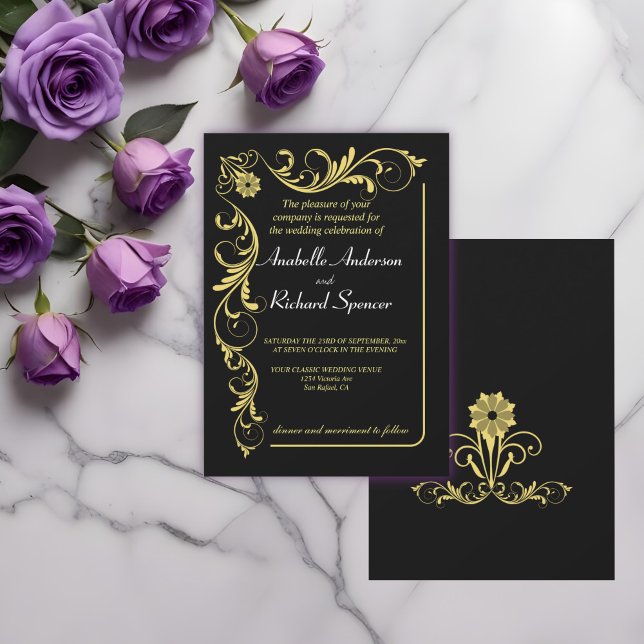 Elegant Victorian Wedding  Invitation (Creator Uploaded)