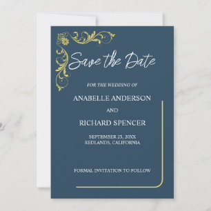 Elegant Victorian Wedding Save The Date