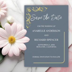 Elegant Victorian Wedding Save The Date