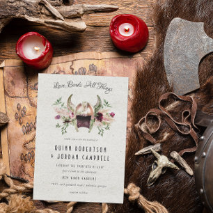 Elegant Viking Wedding Invitation