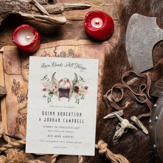 Elegant Viking Wedding Invitation (Creator Uploaded)