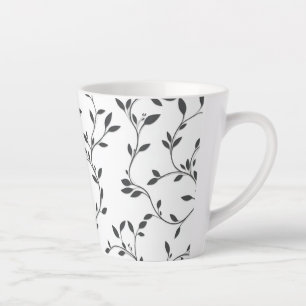 Elegant Vine Leaves Latte Mug