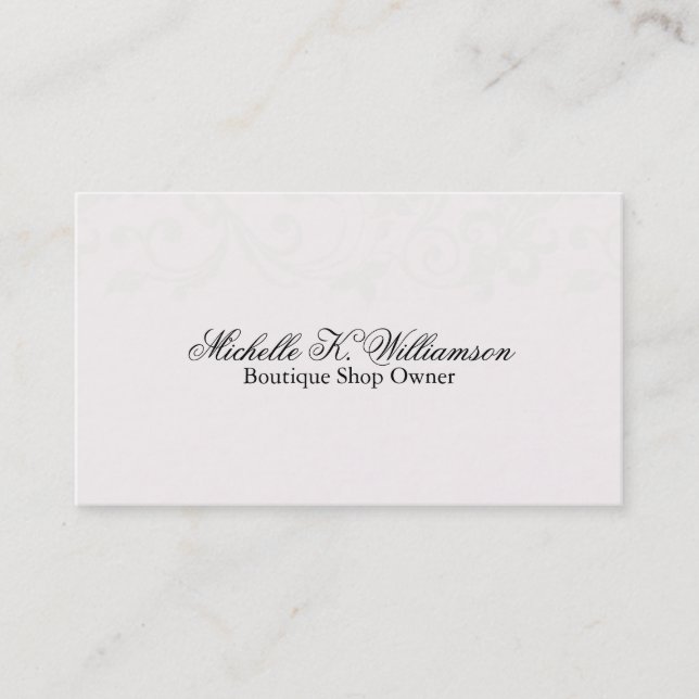 Elegant Vines Business Card (Front)