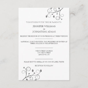 Elegant Vines Wedding Invitations