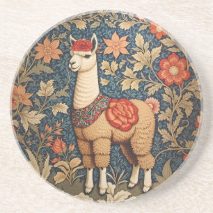 Elegant Vintage Alpaca William Morris Inspired Coaster