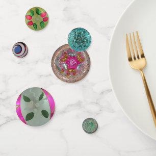 Elegant Vintage Antique Glass Christmas Ornaments Confetti