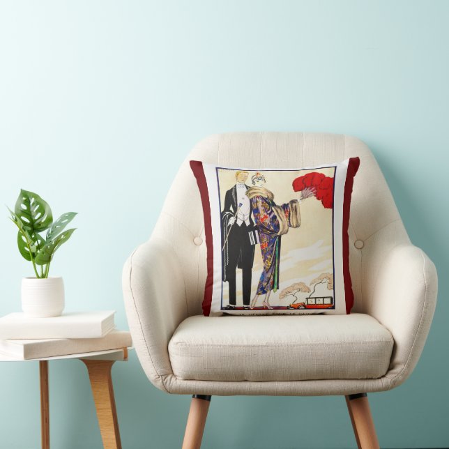 Elegant Vintage Art Deco Cushion (Chair)