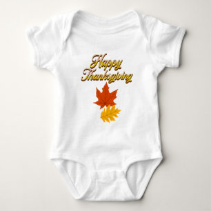 elegant vintage autumn thanksgiving baby bodysuit