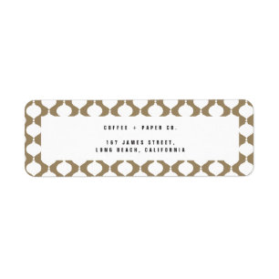 Elegant vintage baubles retro Christmas Return Address Label