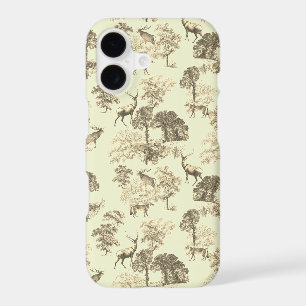 Elegant Vintage Beige Woodland Animals