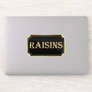 Elegant Vintage Black and Gold Pantry Label
