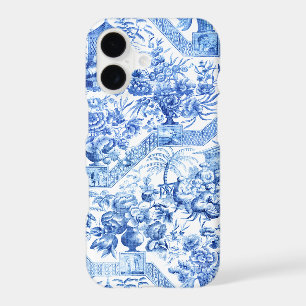 Elegant Vintage Blue and White Chinoiserie