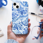 Elegant Vintage Blue and White Chinoiserie iPhone X Case<br><div class="desc">Historic elegant blue and white Chinoiserie pattern restored from 18th century textile featuring exotic flora,  pagodas and men engaged in sharing meals and pipes.</div>