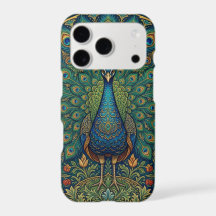 Elegant vintage bohemian peacock design