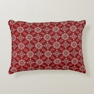 Elegant Vintage Boho Geometric Floral Pattern Decorative Cushion