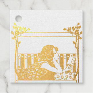 Elegant Vintage Bookplate Favour Tags