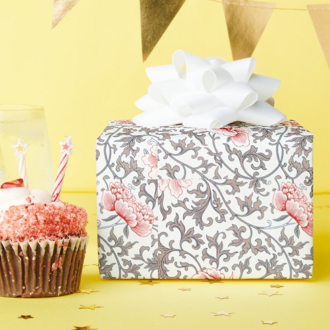Elegant Vintage Botanical in Neutral Colours Wrapping Paper (Birthday Party)