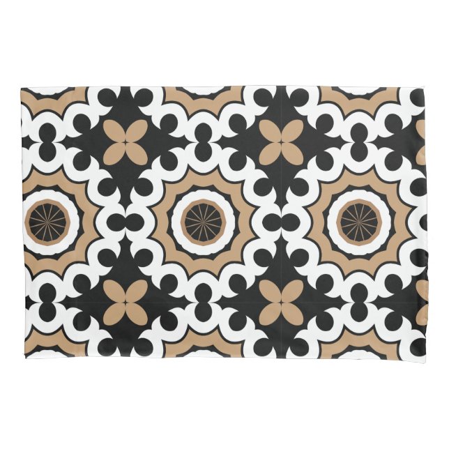 Elegant Vintage Ceramic Mosaic Tile Pillowcase (Front)