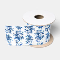 Elegant Vintage China Blue Roses