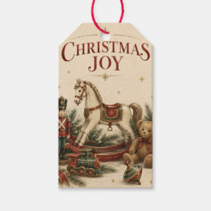 Elegant Vintage Christmas , Antique Toy Soldier Gift Tags