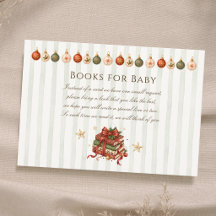 Elegant Vintage Christmas Books for Baby Shower