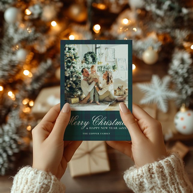 Elegant Vintage Christmas Photo Holiday Card (Creator Uploaded)