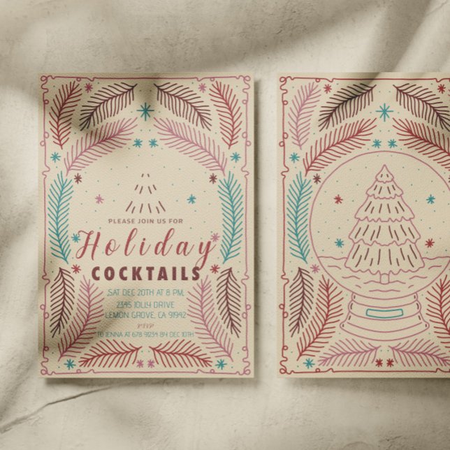 Elegant Vintage Christmas Whimsy Invitation (Creator Uploaded)