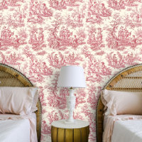 Elegant vintage classic pattern red
