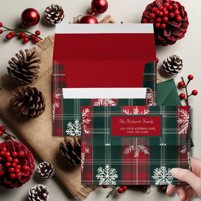 Elegant Vintage Classic Snowflakes pattern  Envelope (Elegant Vintage Classic Snowflakes pattern Envelope)