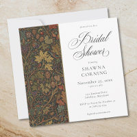 Elegant Vintage Cottage Botanical Fall Shower