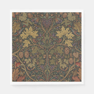 Elegant Vintage Cottage Botanical Fall Shower Napkin