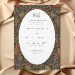 Elegant Vintage Cottage Botanical Fall Wedding Invitation<br><div class="desc">Announce your special day with an invitation that exudes timeless elegance and sophisticated charm. This exquisite wedding invitation features a stunning William Morris-style vintage fall botanical background, rich with intricate foliage and warm, earthy tones. The design is beautifully accented with earthy tones in green, brown, rust, tan, and purple will...</div>