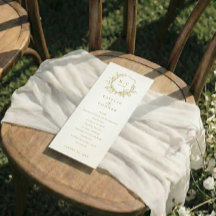 Elegant Vintage Crest Gold Classic Wedding