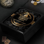 Elegant Vintage Custom Wooden Jewellery Keepsake B Gift Box<br><div class="desc">A vintage custom name design for any occasion.</div>