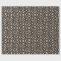 Elegant Vintage Damask Floral Wrapping Paper
