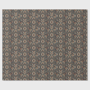 Elegant Vintage Damask Floral Wrapping Paper