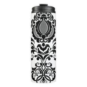 Elegant Vintage Damask Seamless Texture Thermal Tumbler