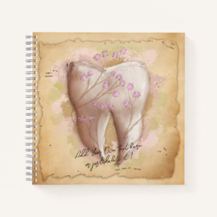 Elegant Vintage Dentist Dental Assistant Gift Notebook