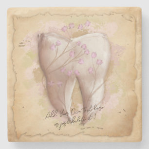 Elegant Vintage Dentist Dental Assistant Gift Stone Coaster