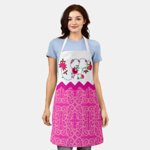 Elegant Vintage Floral Apron