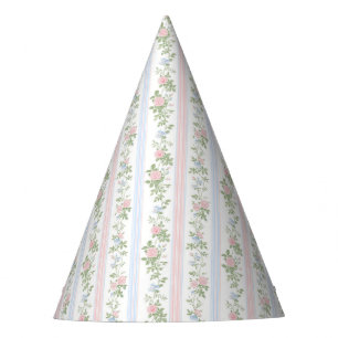 Elegant Vintage Floral Baby shower Party Hat