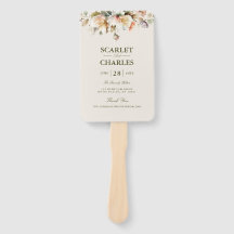 Elegant Vintage Floral Botanical Wedding Program