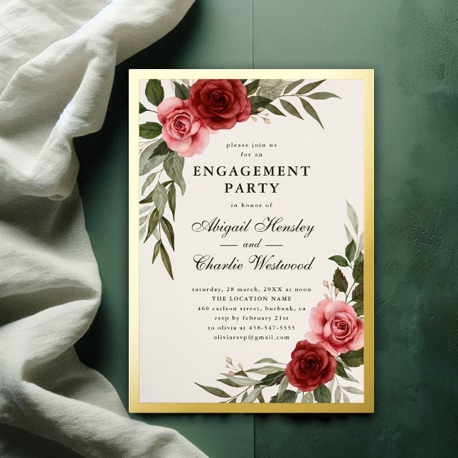 Elegant Vintage Floral Engagement Party  (Creator Uploaded)