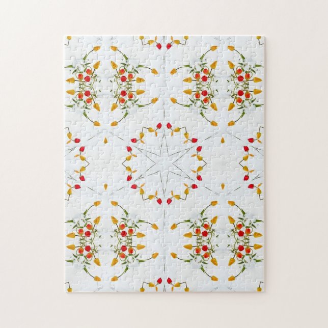 Elegant Vintage Floral Jigsaw Puzzle (Vertical)