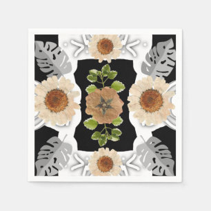 Elegant Vintage Floral Napkin